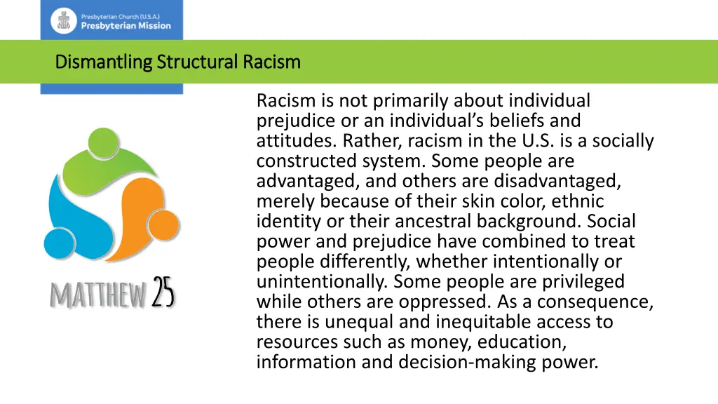 dismantling structural racism dismantling