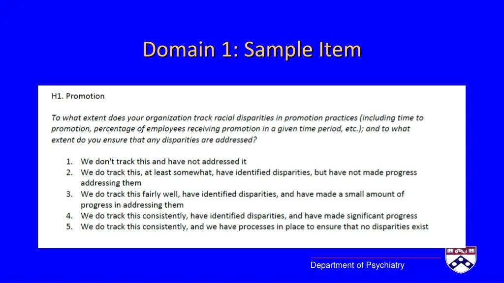 domain 1 sample item