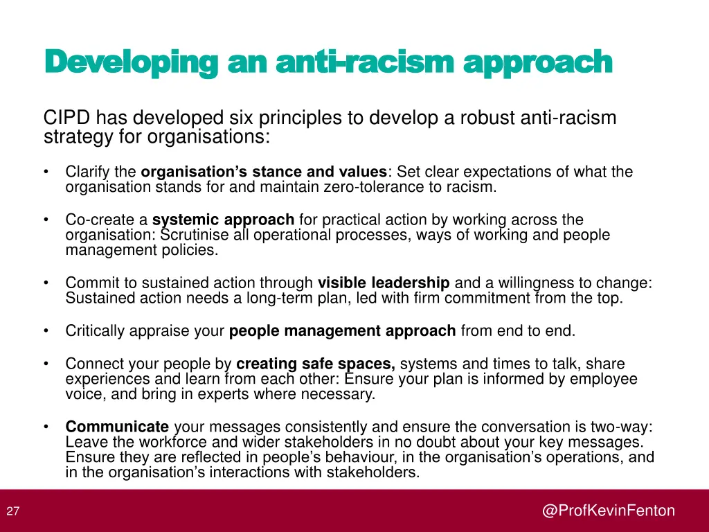 developing an anti developing an anti racism