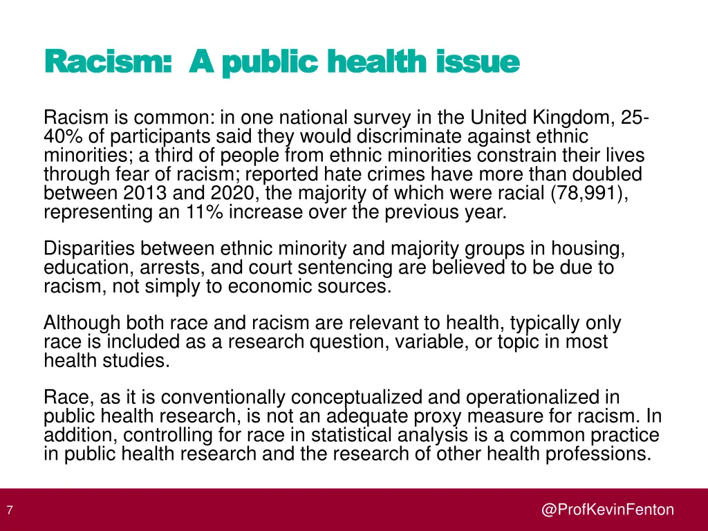 racism a public health issue racism a public