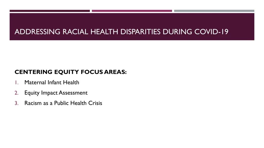 addressing racial health disparities during covid