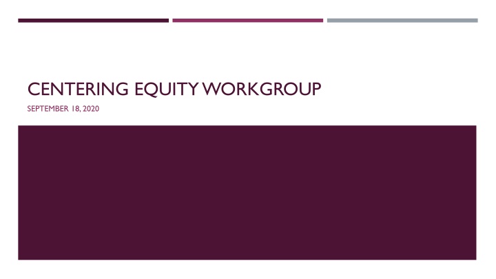 centering equity workgroup