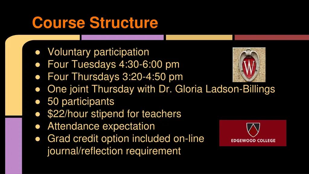 course structure