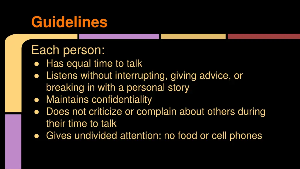 guidelines