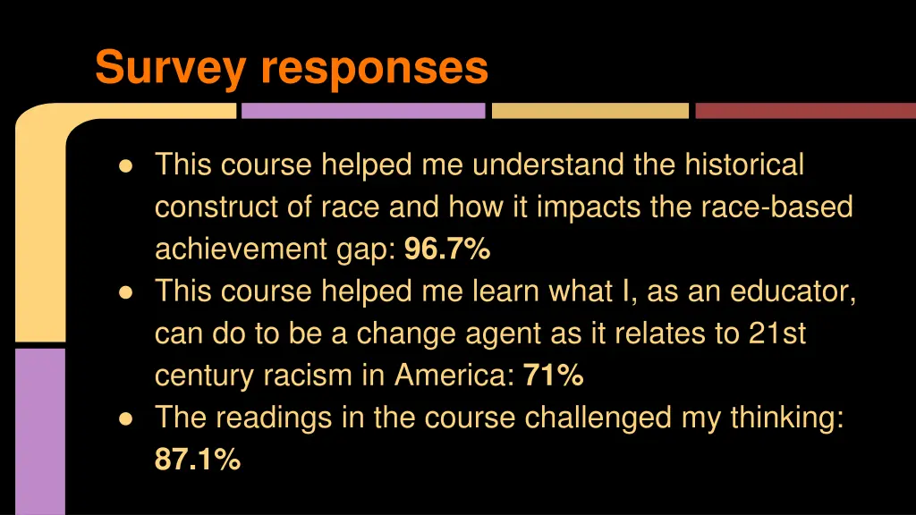 survey responses 1