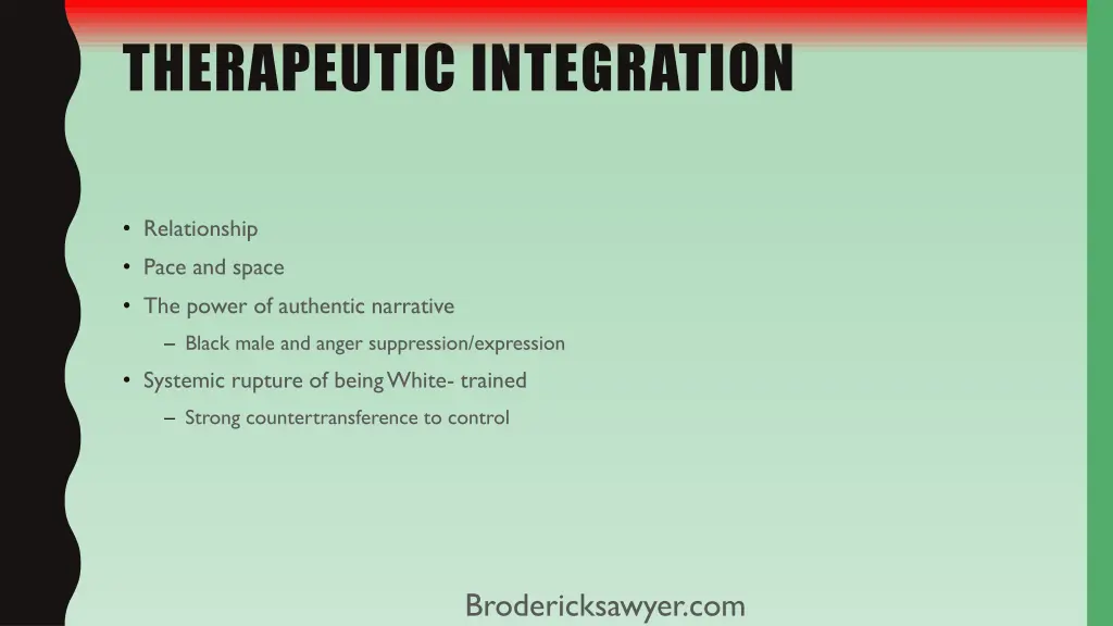 therapeutic integration