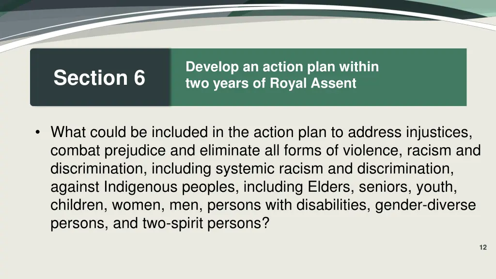 develop an action plan within two years of royal 4