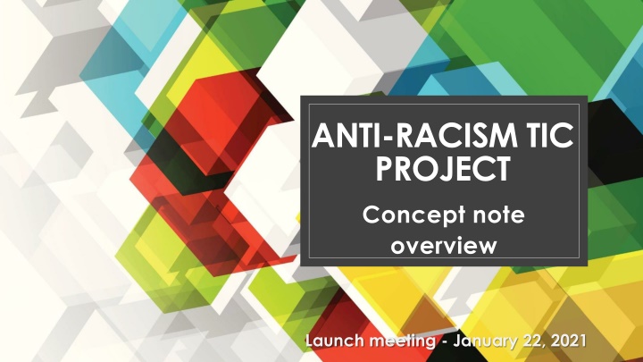 anti racism tic project concept note overview