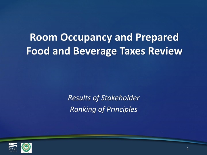 room occupancy and prepared food and beverage