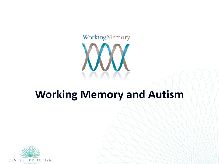 working memory and autism