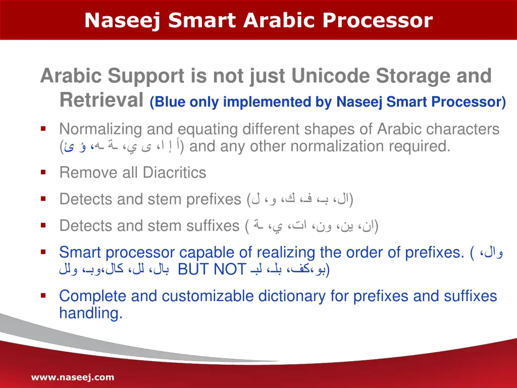 naseej smart arabic processor