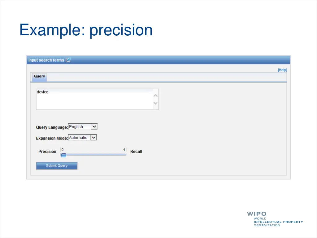 example precision