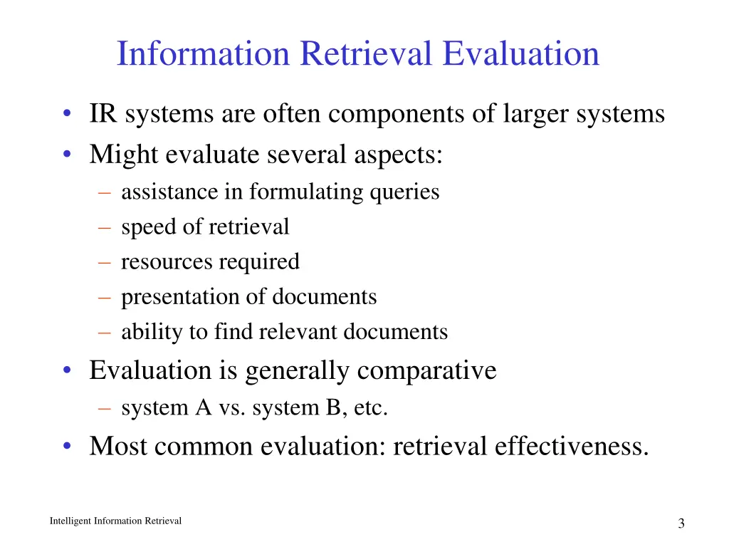 information retrieval evaluation