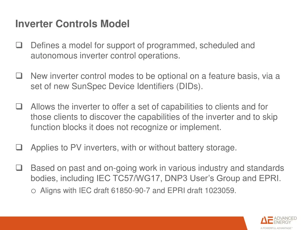 inverter controls model