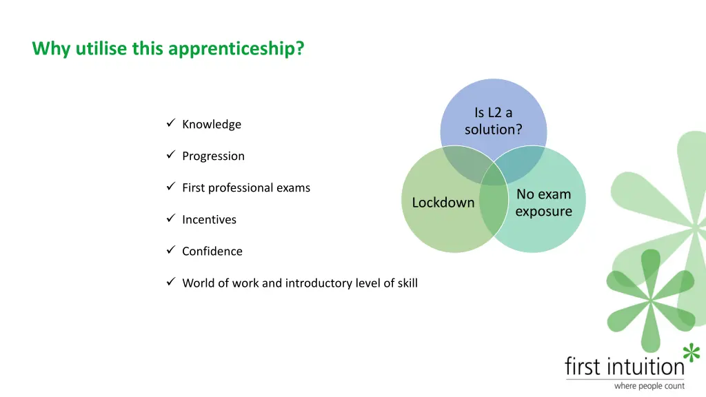 why utilise this apprenticeship