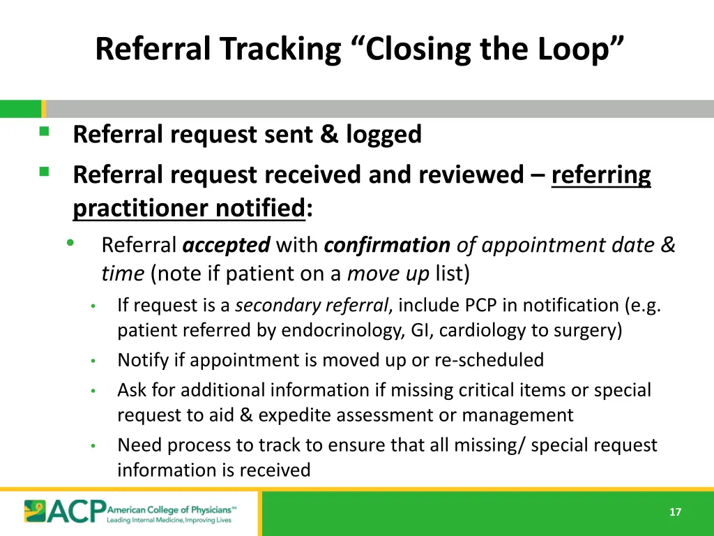 referral tracking closing the loop