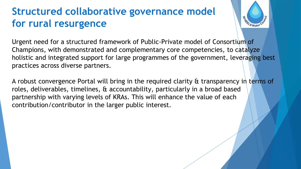 structured collaborative governance model