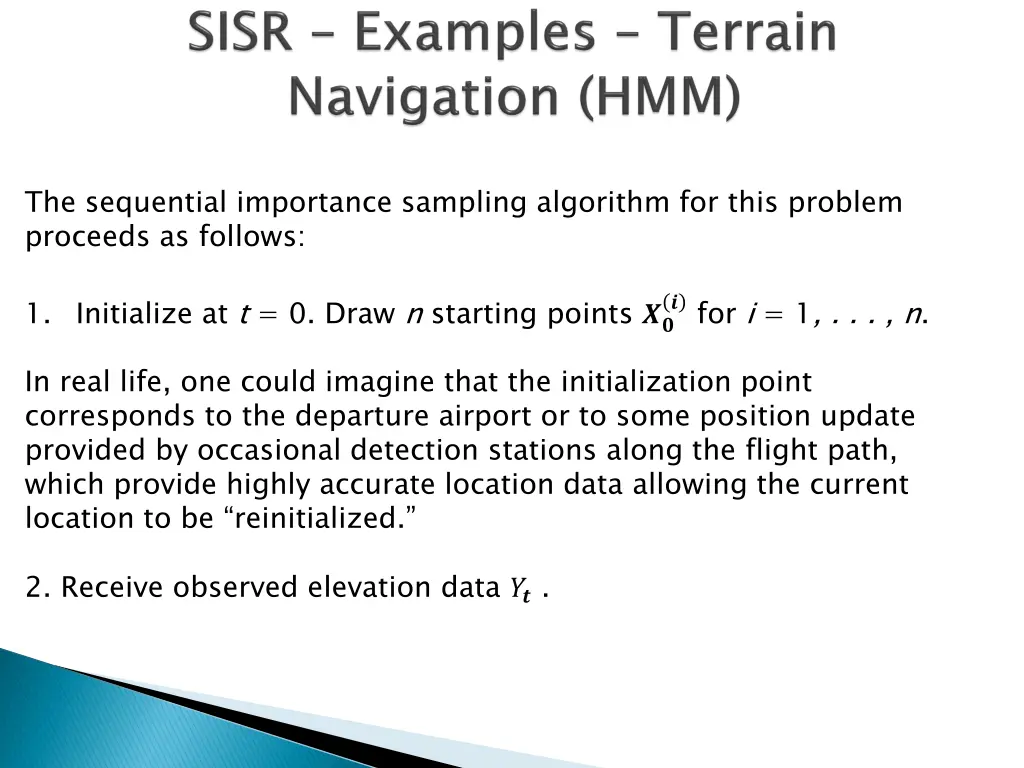 the sequential importance sampling algorithm