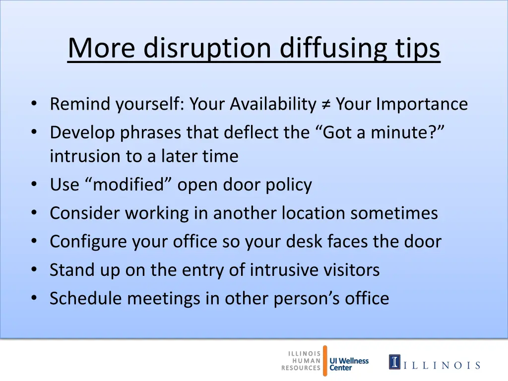 more disruption diffusing tips