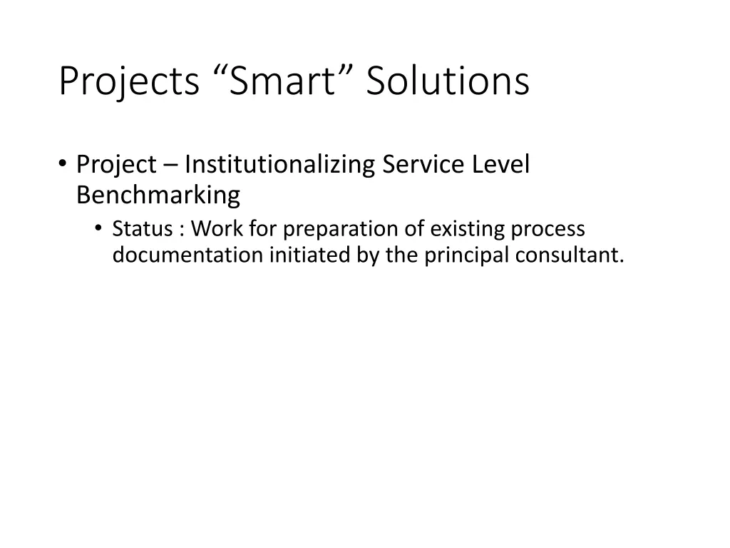 projects smart solutions