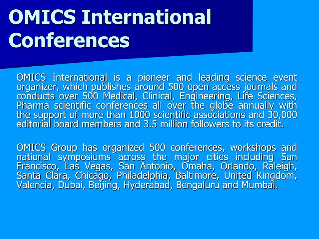 omics international conferences