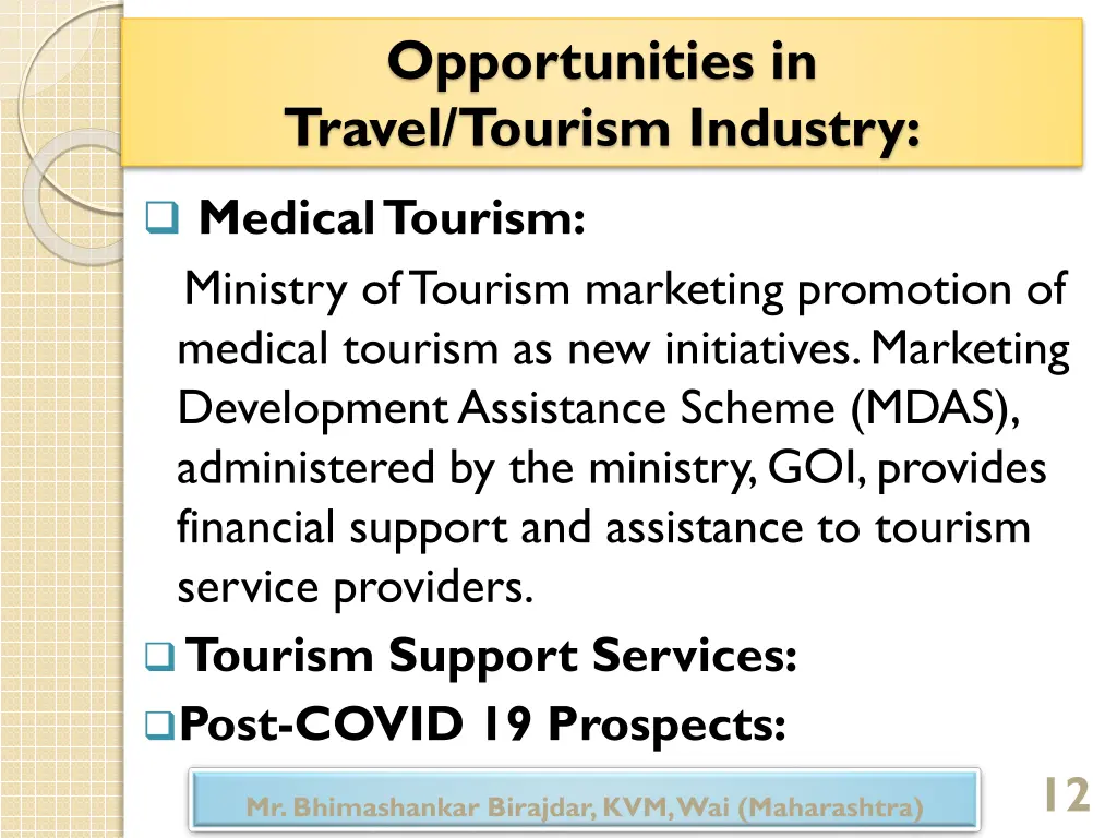 opportunities in travel tourism industry