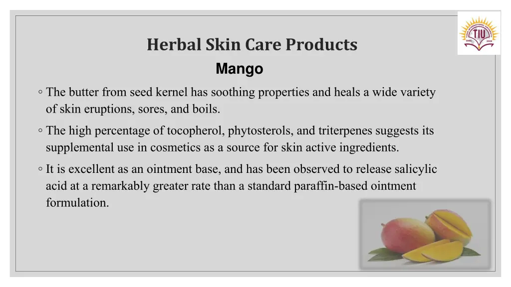 herbal skin care products mango 1