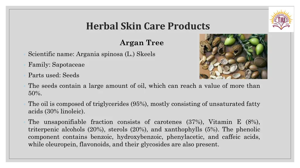 herbal skin care products