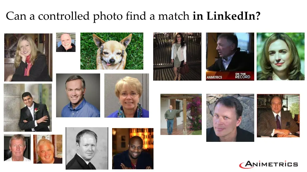 can a controlled photo find a match in linkedin