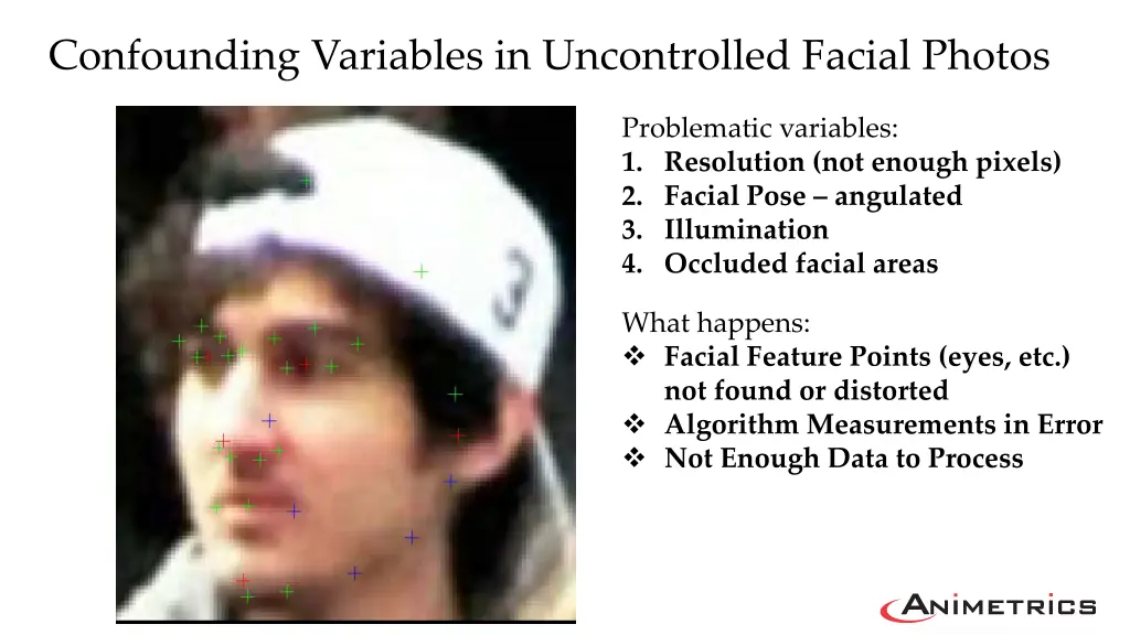 confounding variables in uncontrolled facial