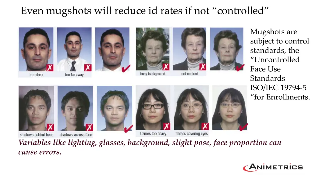 even mugshots will reduce id rates