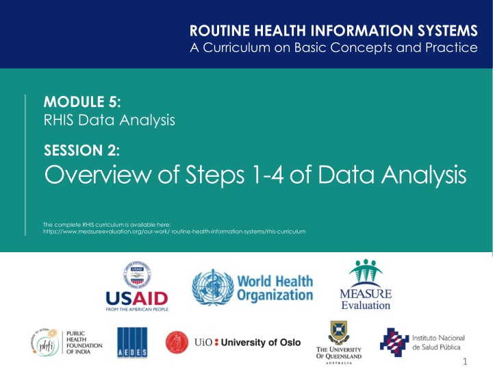 routine health information systems a curriculum