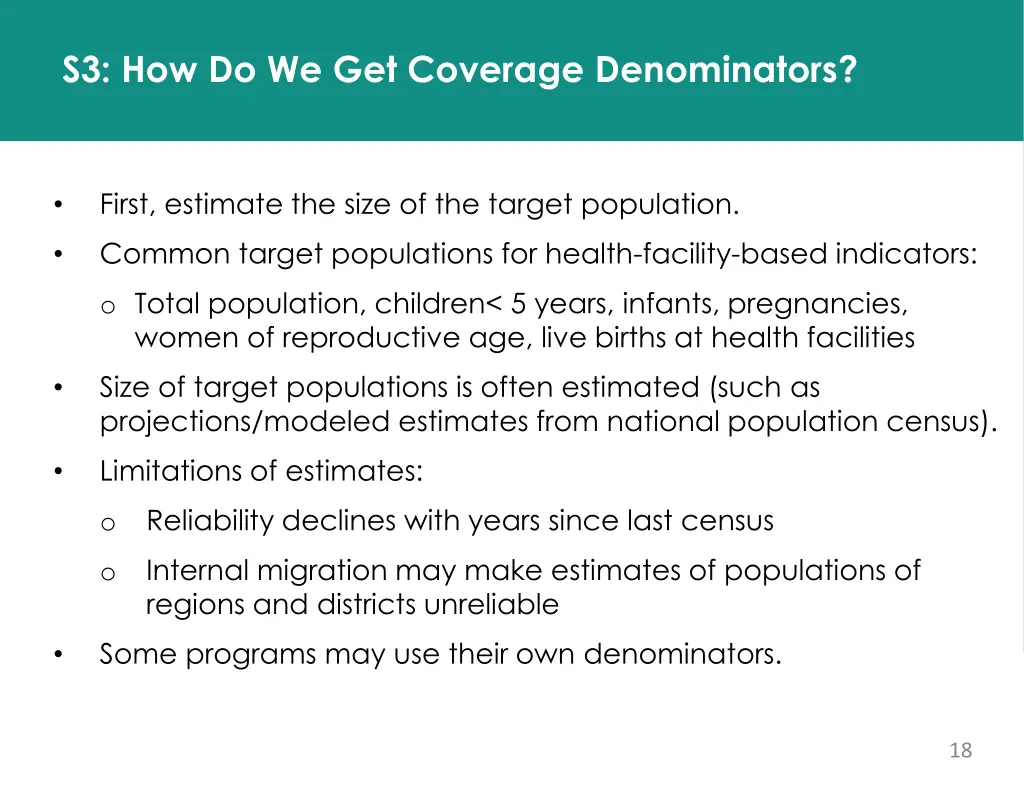 s3 how do we get coverage denominators