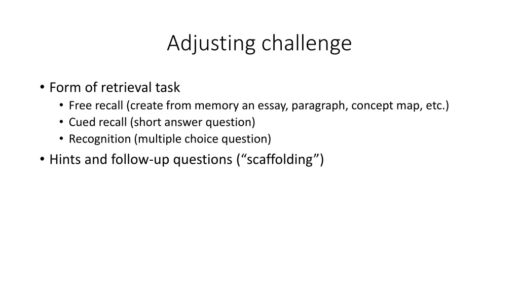 adjusting challenge 1