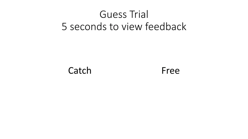 guess trial