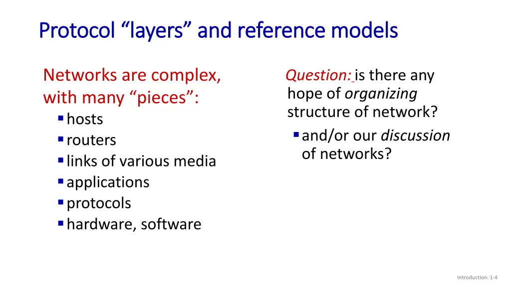 protocol l protocol layers and reference models