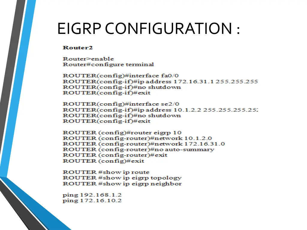 eigrp configuration 1