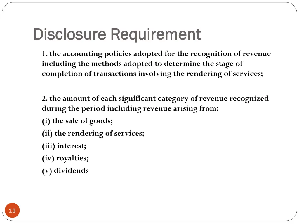 disclosure requirement disclosure requirement