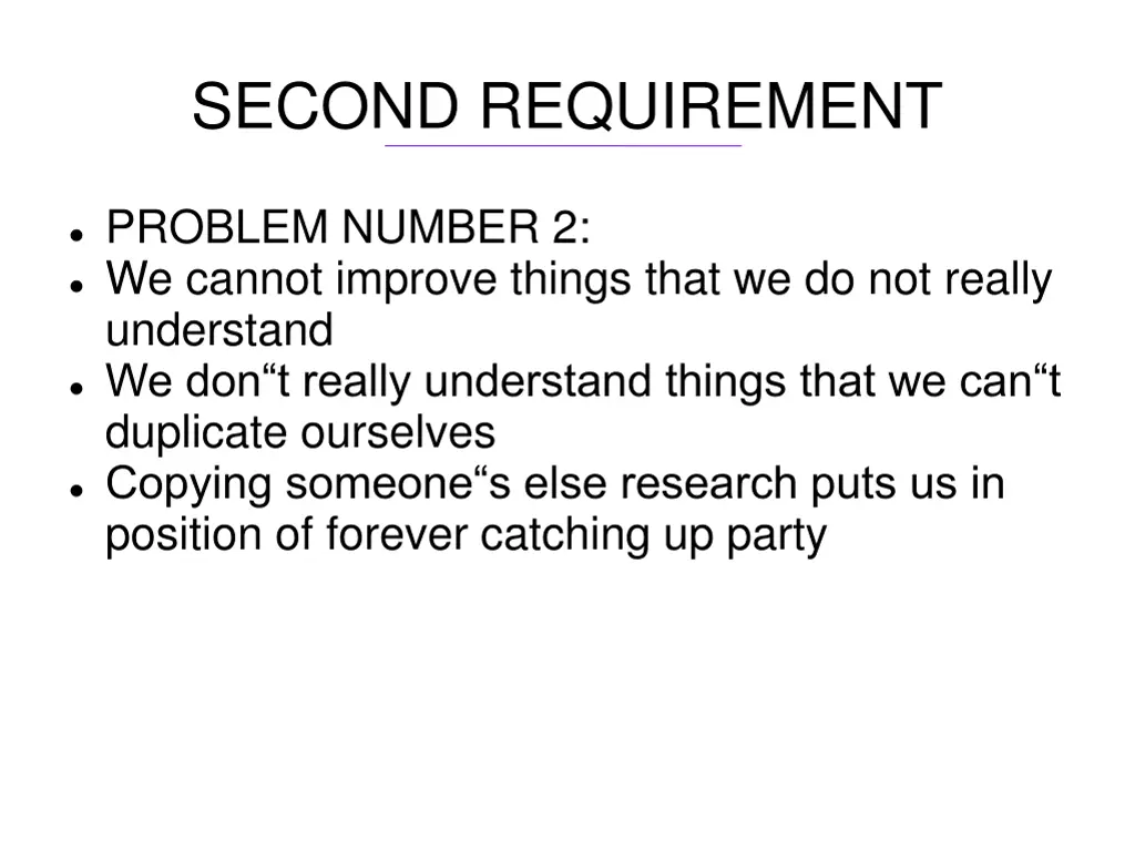 second requirement 2