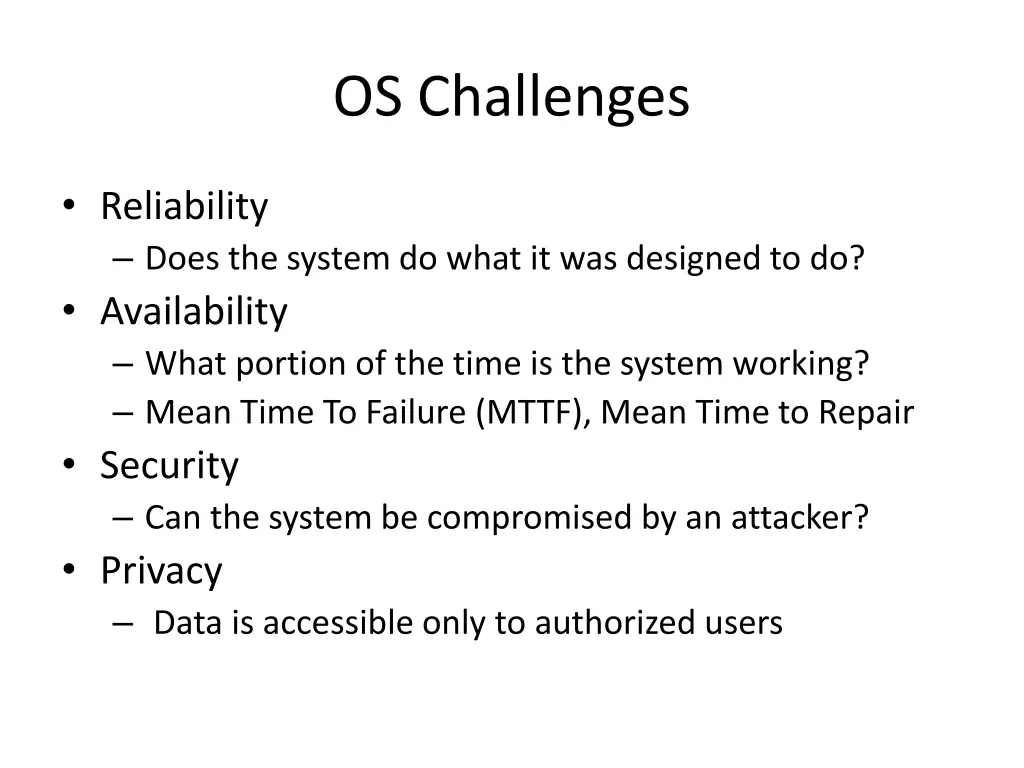 os challenges