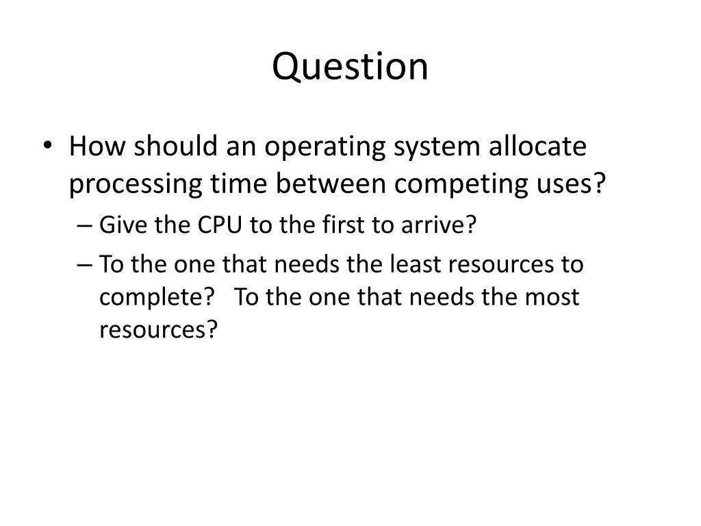 question 1