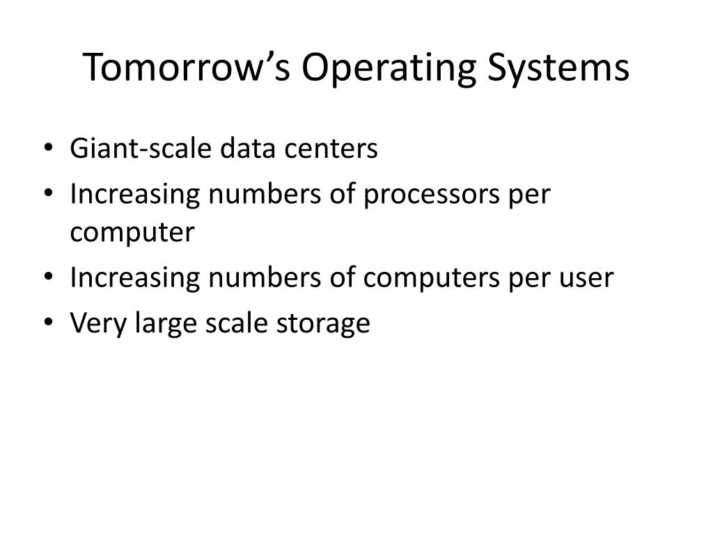 tomorrow s operating systems