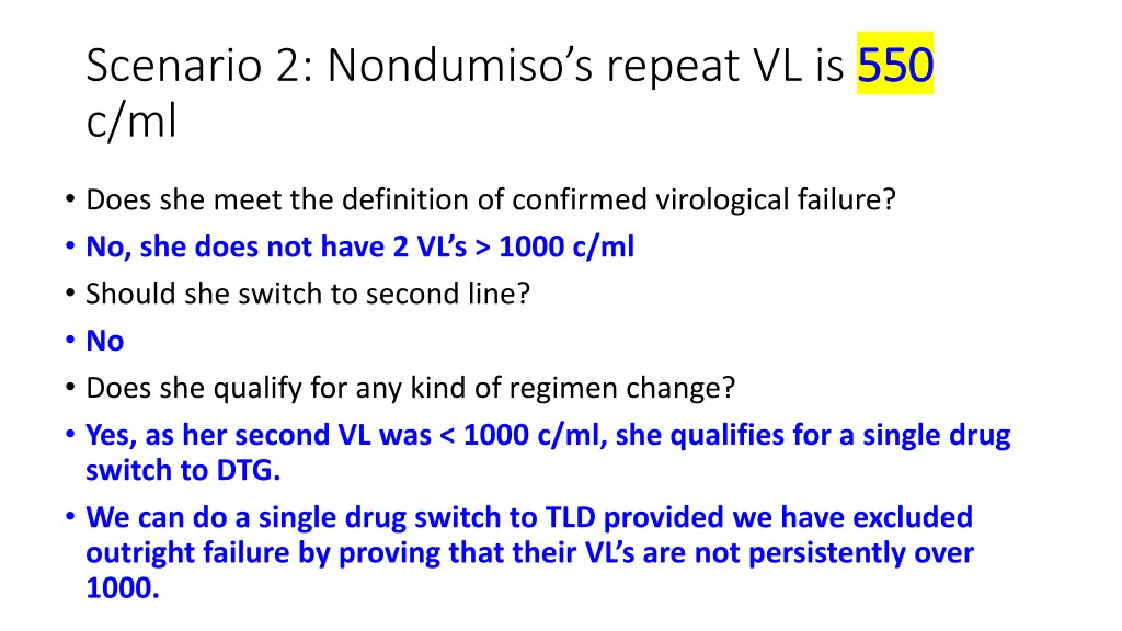 scenario 2 nondumiso s repeat vl is 550 c ml