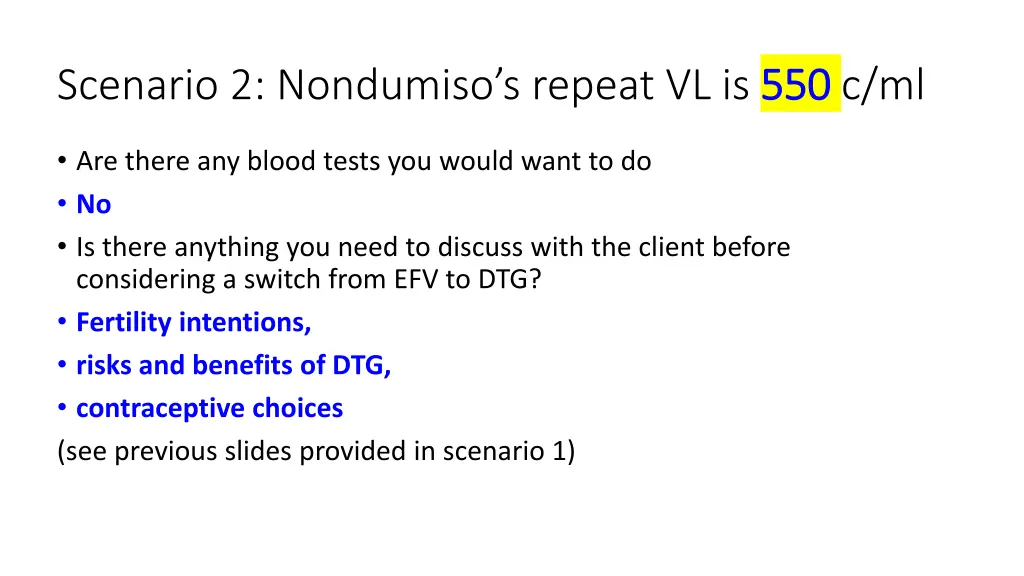 scenario 2 nondumiso s repeat vl is 550