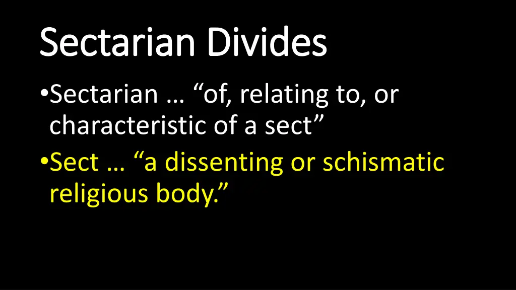 sectarian divides sectarian divides sectarian 1