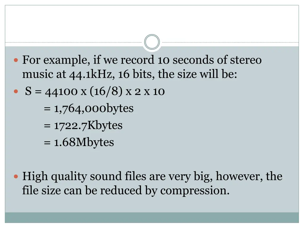 for example if we record 10 seconds of stereo