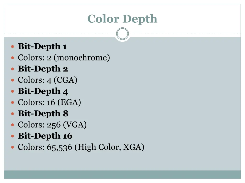 color depth 1