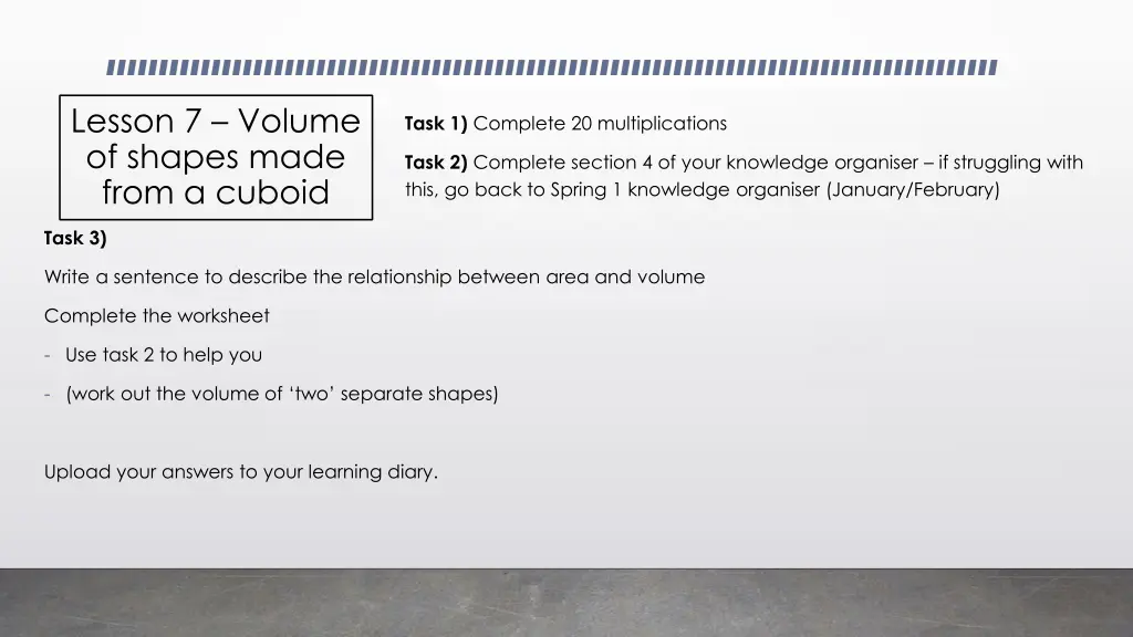 lesson 7 volume of shapes made from a cuboid