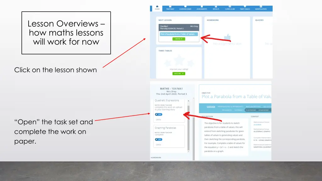 lesson overviews how maths lessons will work 1