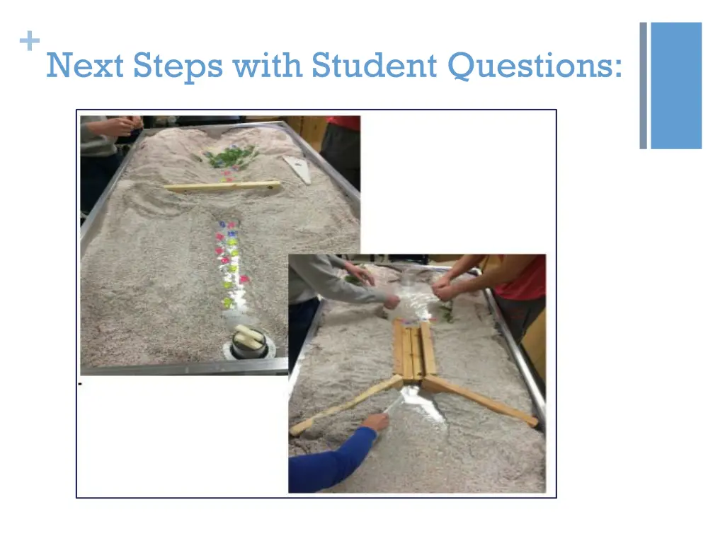 next steps with student questions